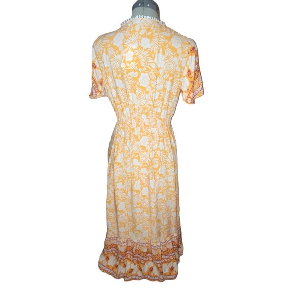 NWT Pink & Flare Maxi Boho Hippie Summer Beach Dress Women's S - Picture 3 of 5